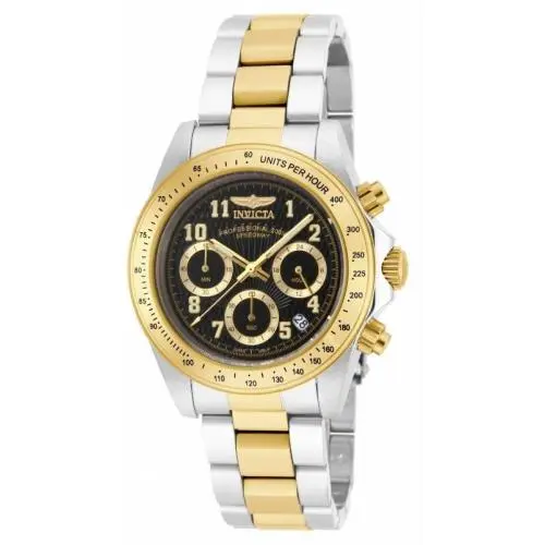 Men`s 17027 Speedway Quartz Chronograph Black Dial Watch by Invicta