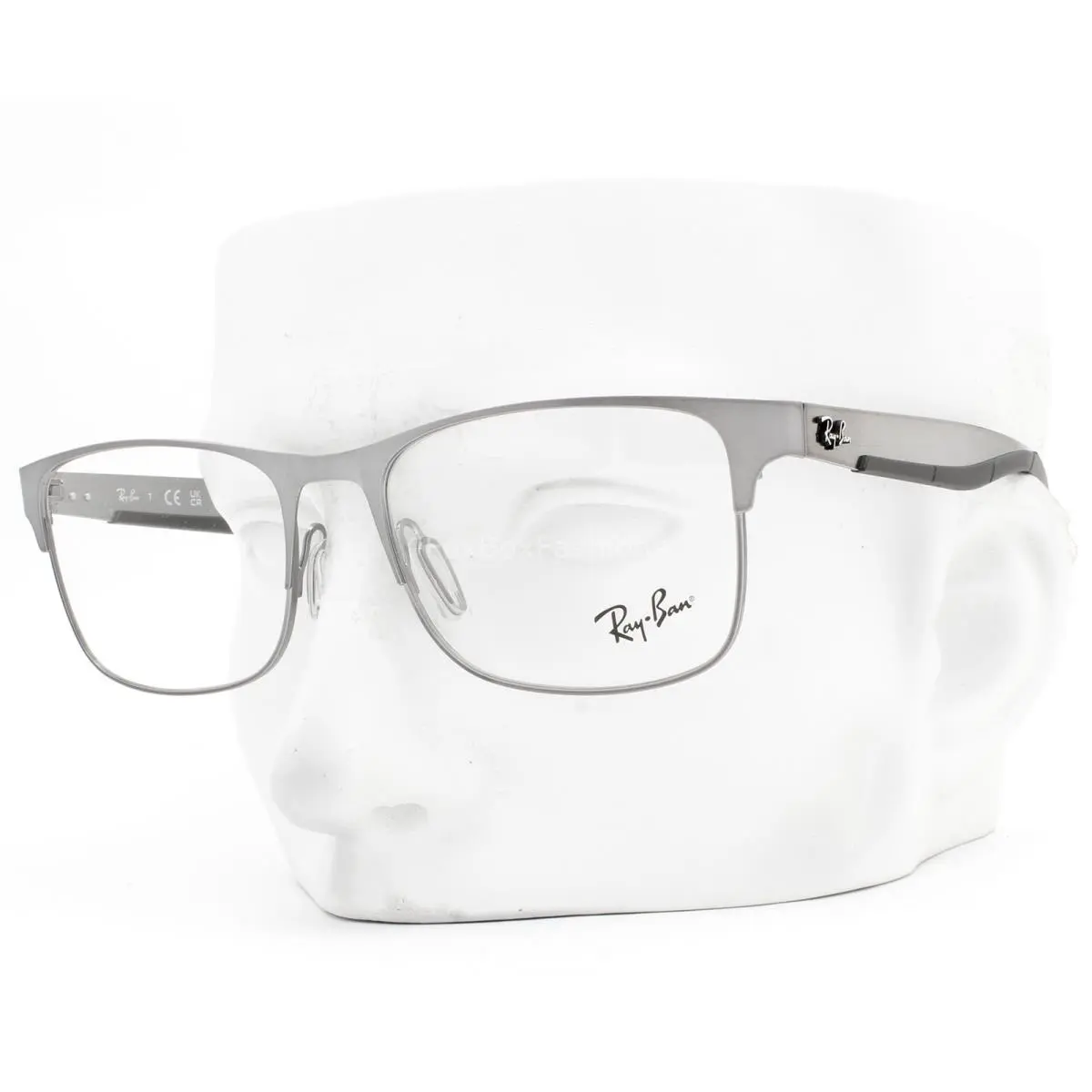 Ray-ban Eyeglasses Glasses RB 7550 3214 Brushed Gunmetal 55-18-145 with Case