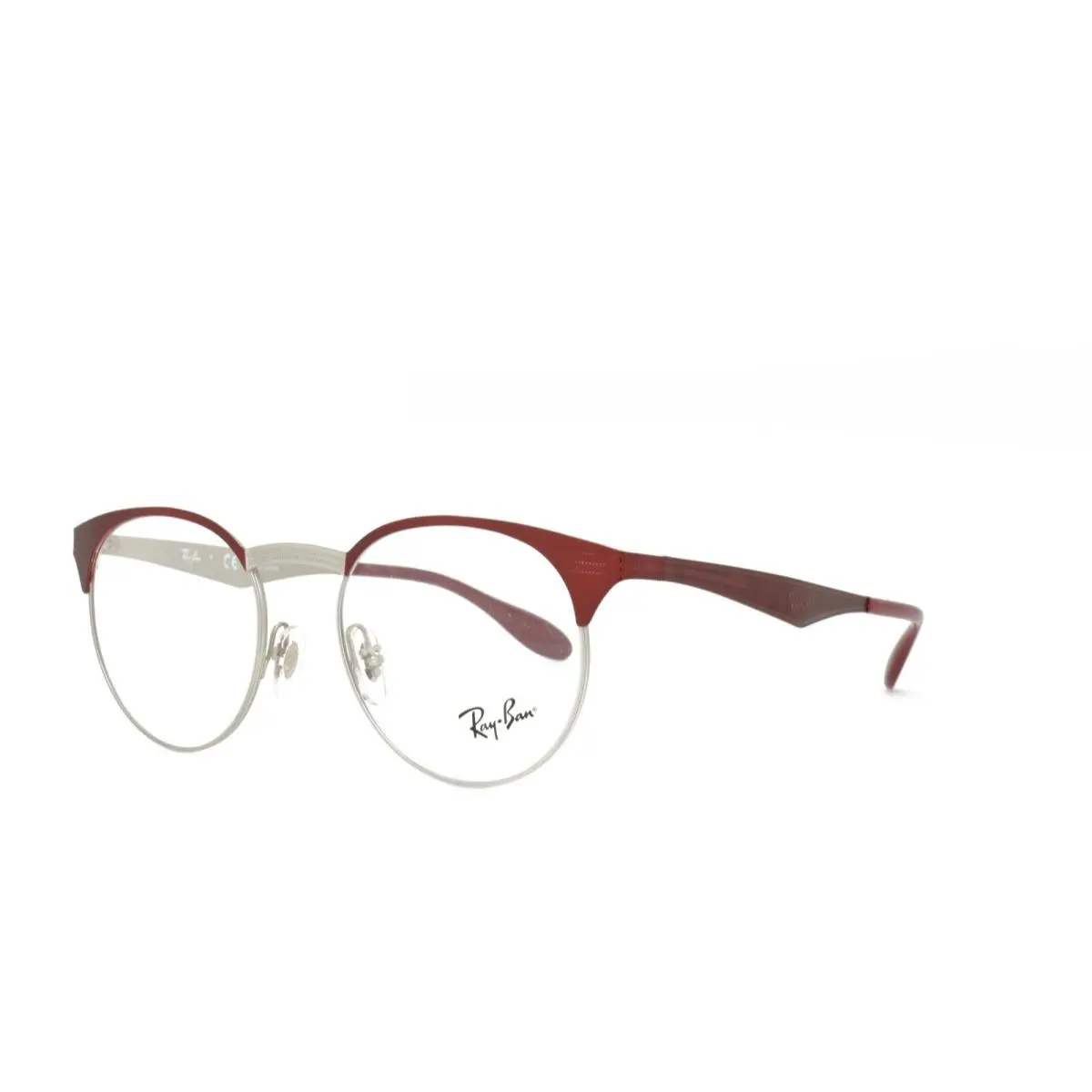 Ray-ban 6406 3024 Eyeglasses 49-18-140 Red Silver