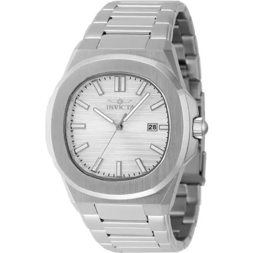 Invicta Men`s 48318 Speedway Quartz 3 Hand Silver Dial Watch