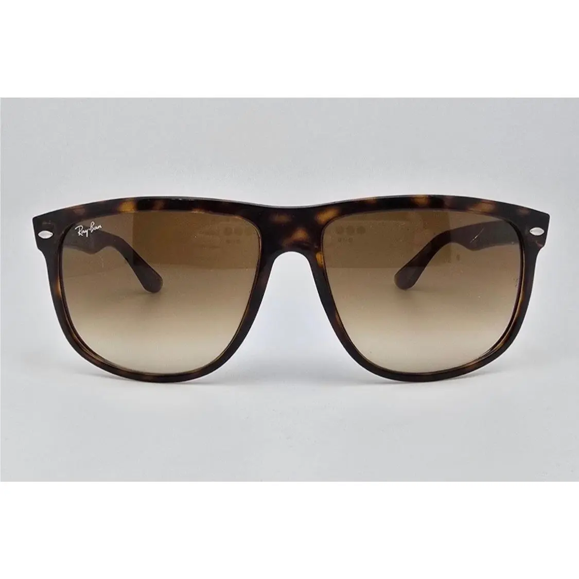 Ray-ban Boyfriend Rb4147 710/51 Tortoise Gradient Brown Sunglasses Wayfarer