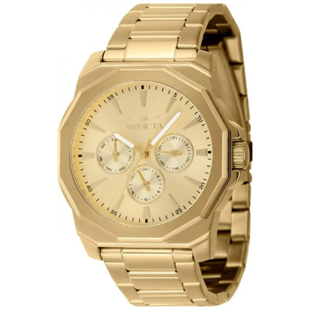 Men`s 46855 Speedway Quartz Chronograph Gold Dial Watch by Invicta