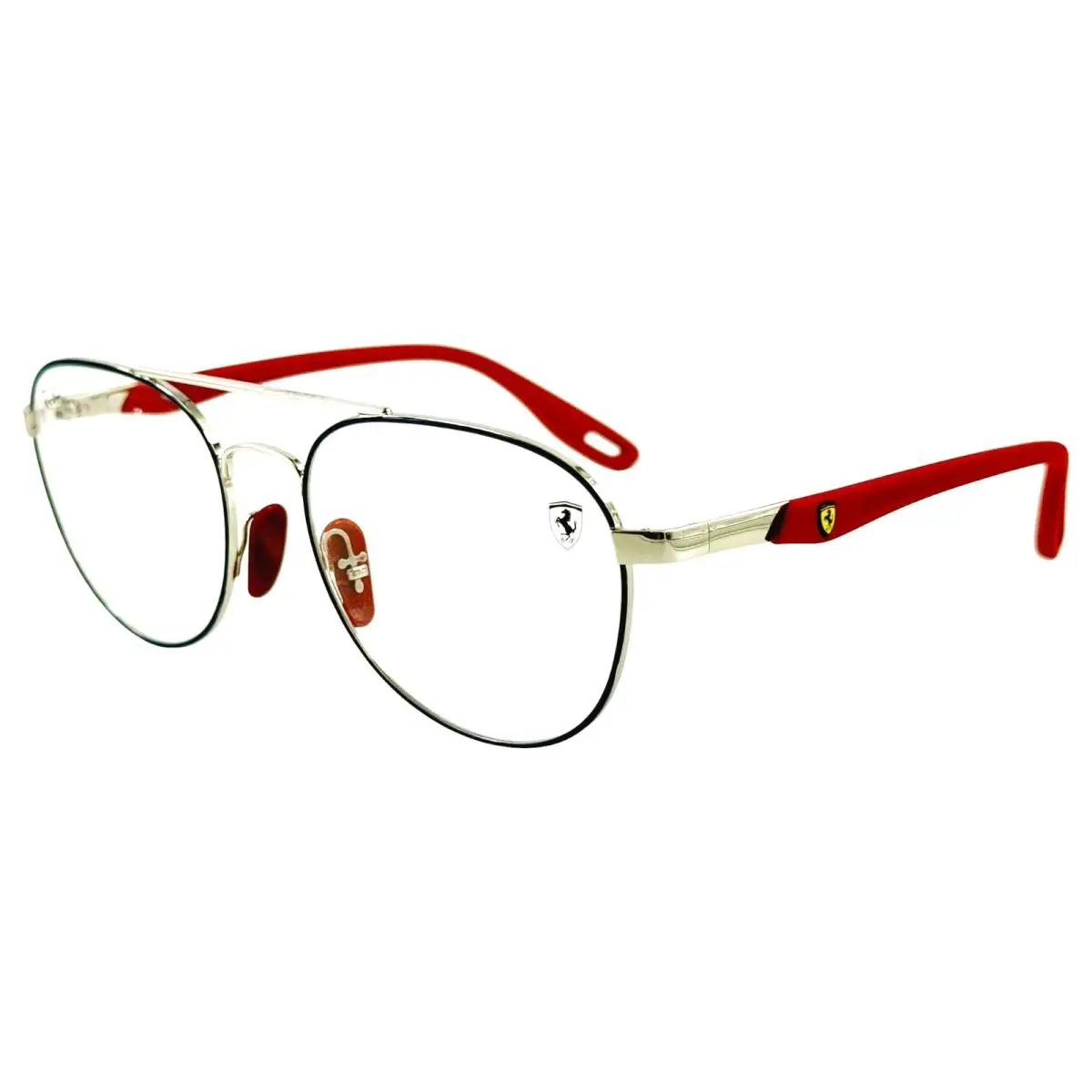 Ray Ban Ferrari RB6473 M Mens Metal Eyeglass Frame F066 Glossy Blue 55-18