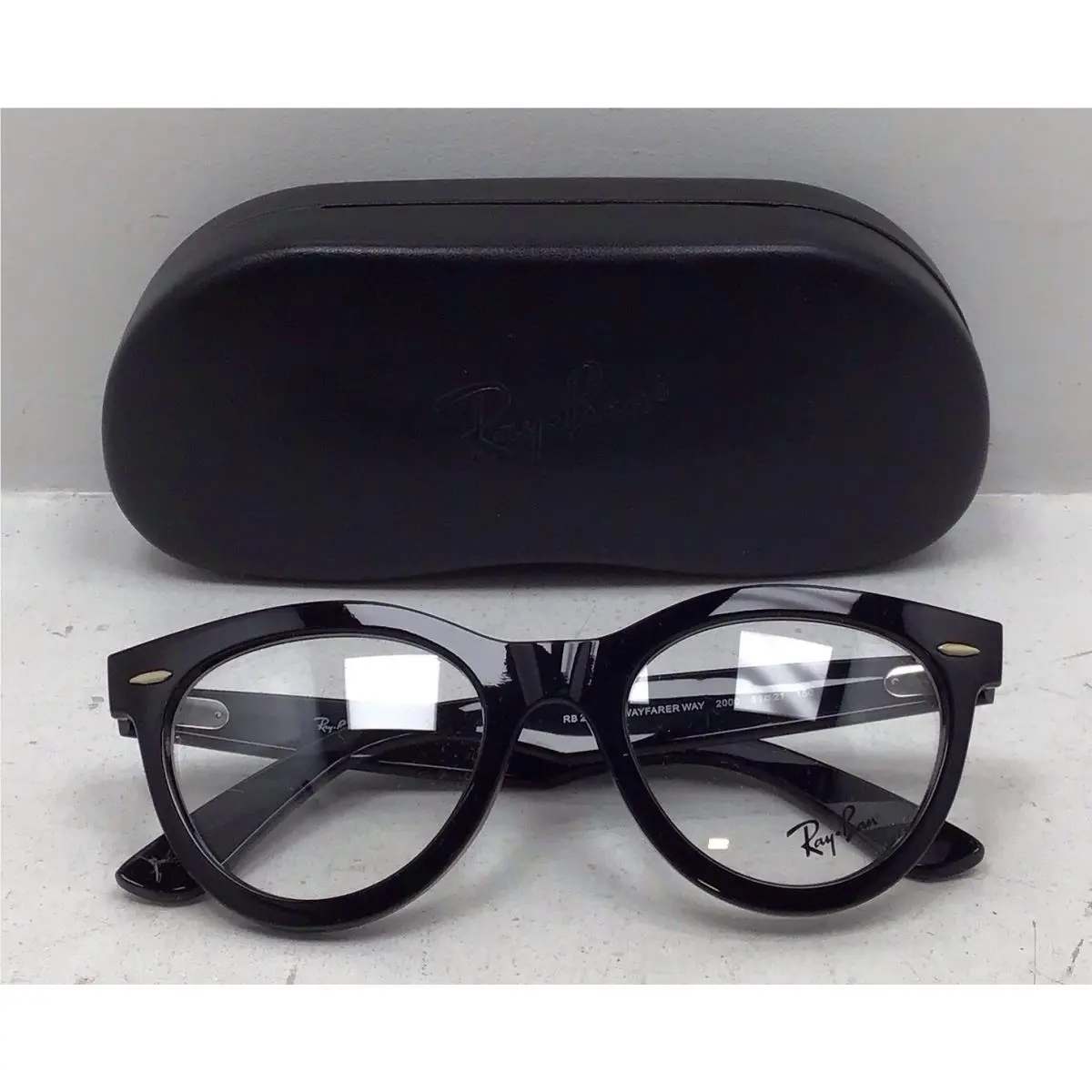 Ray Ban Unisex Eyeglasses RX2241V In Black Size 51 with Demo Lenses