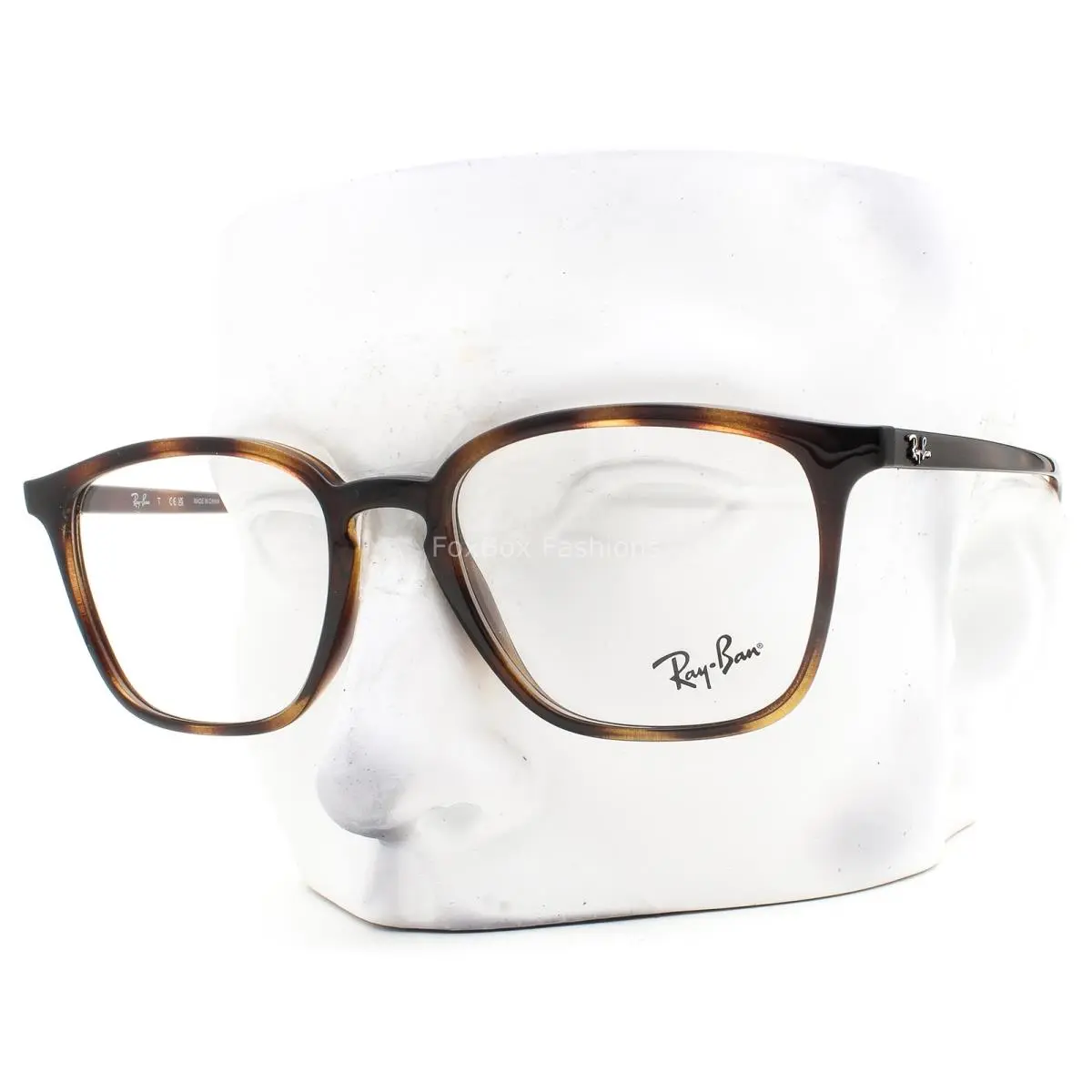 Ray-ban Eyeglasses RB 7185 2012 Glasses Polished Brown Havana 52mm with Case