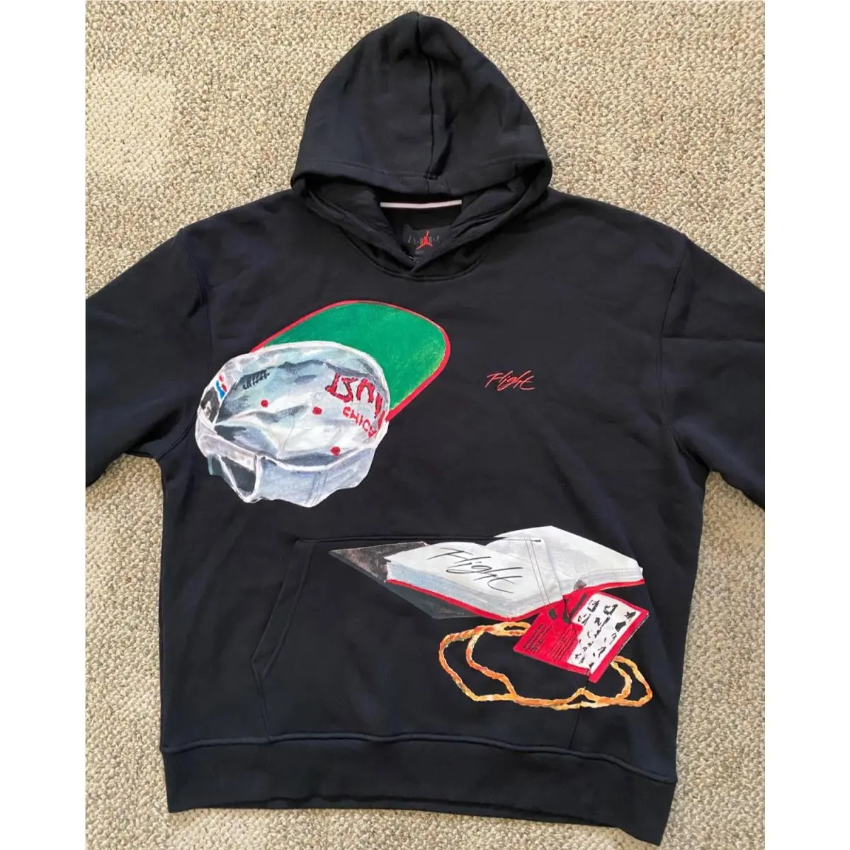 Nike Jordan Hoodie Sweatshirt Artist Series by Jacob Rochester DV1593 Men`s XL
