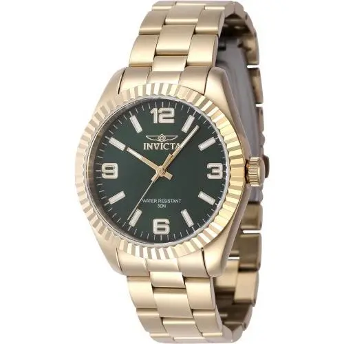 Invicta Women`s 47474 Specialty Quartz 3 Hand Green Dial Watch
