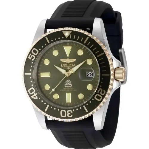 Invicta Men`s 48217 Pro Diver Quartz 3 Hand Military Green Dial Watch
