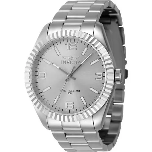 Invicta Men`s 47449 Specialty Quartz 3 Hand Silver Dial Watch