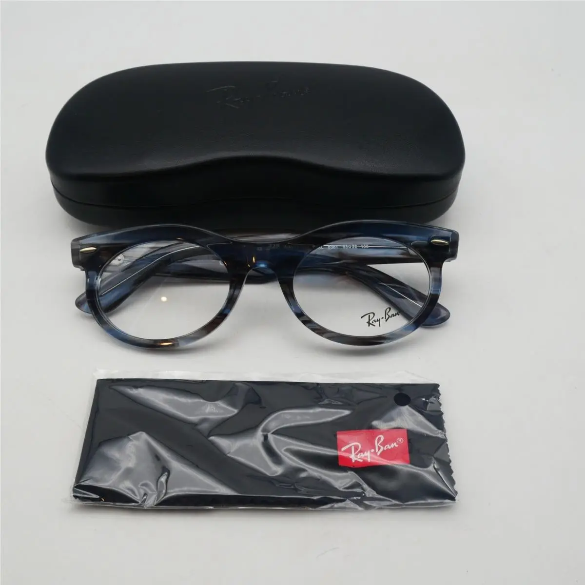 Ray-ban Wayfarer Oval Transparent Blue Color Reactive Eyeglasses Frames