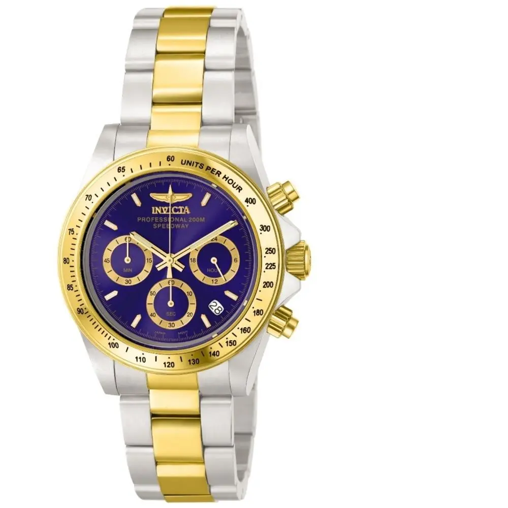 Men`s 3644 Speedway Quartz Chronograph Blue Dial Watch by Invicta