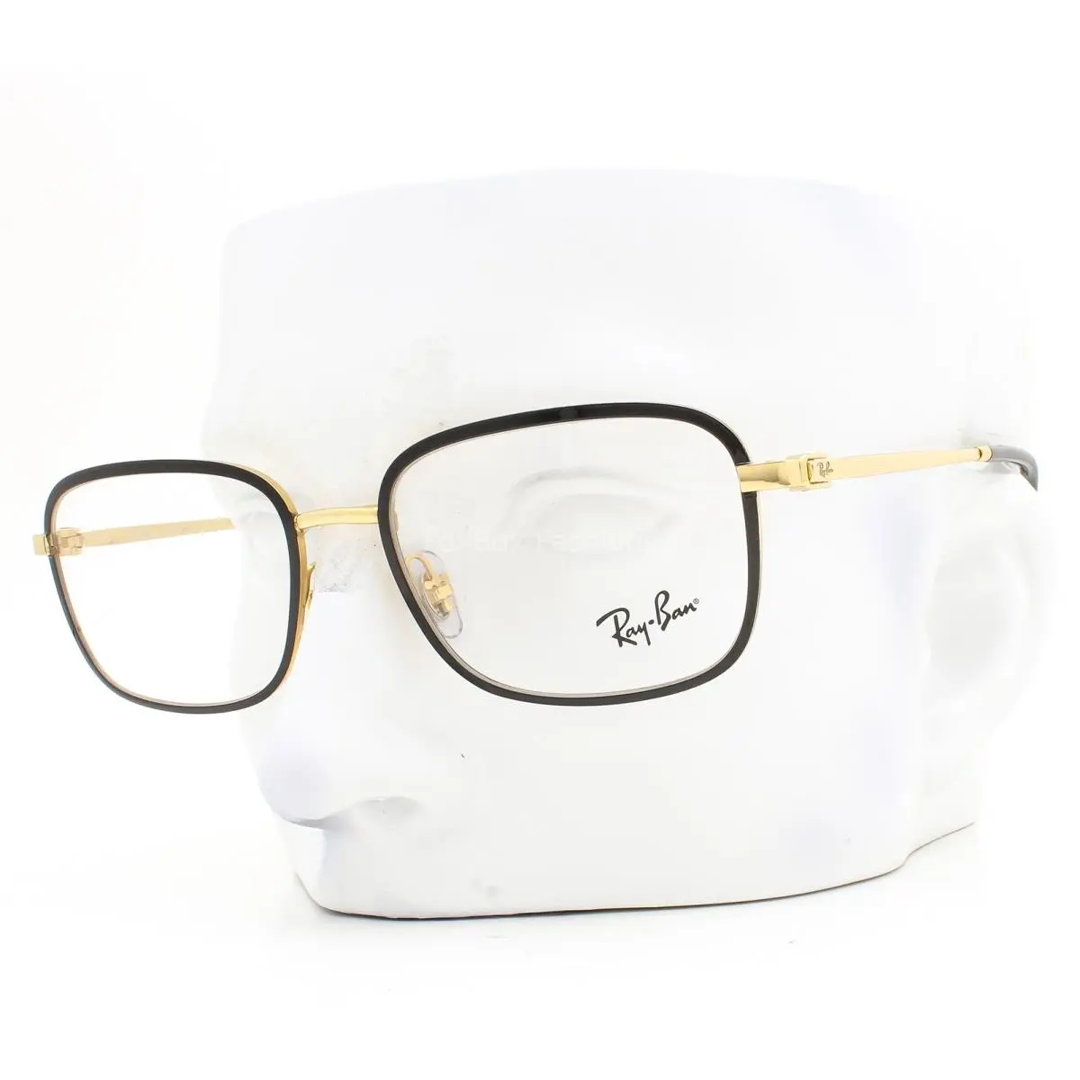 Ray-ban Eyeglasses RB 6495 2991 Glasses Shiny Black on Gold 54mm with Case