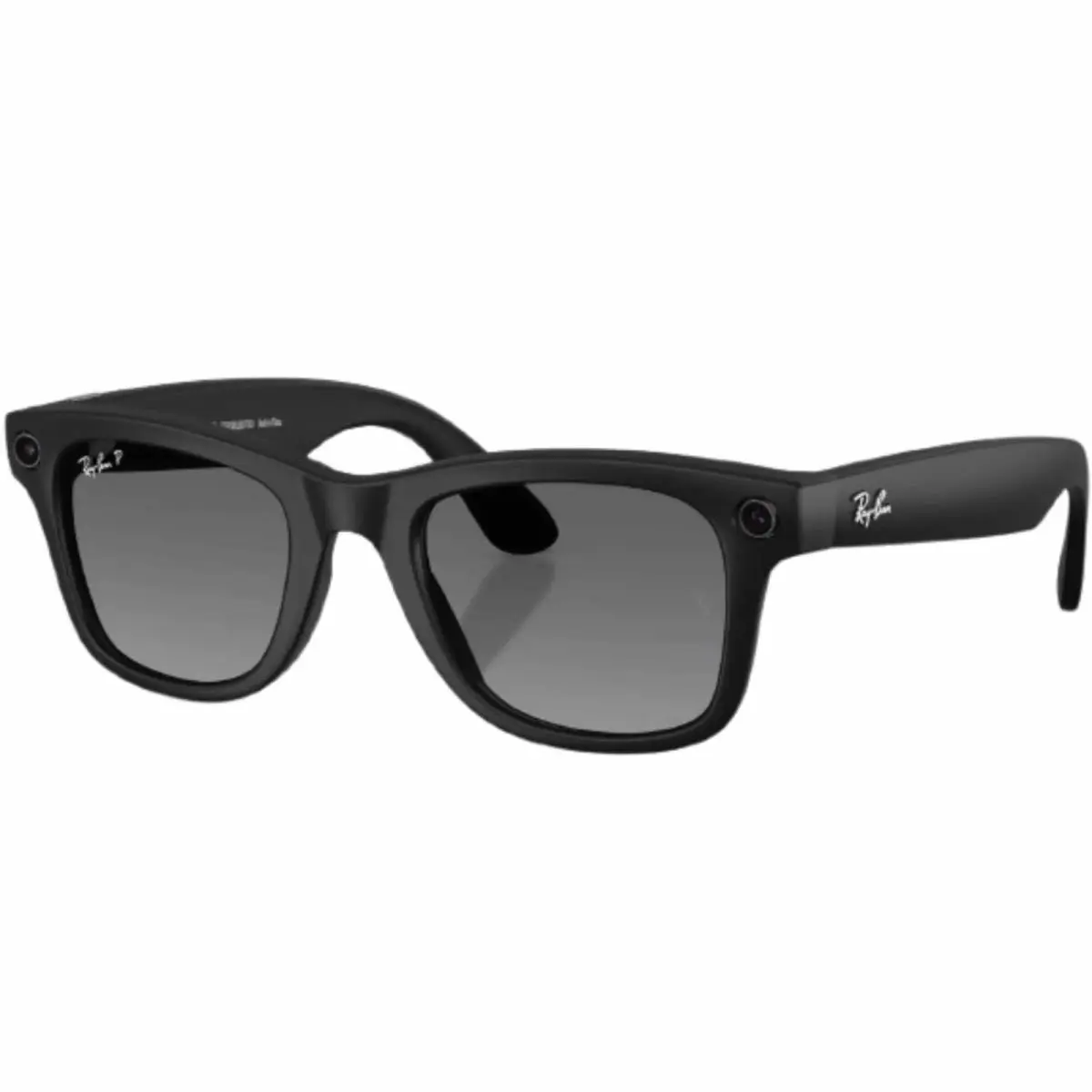 Ray-ban Adult Meta Wayfarer-gen 2 Polarized Matte Black/graphite 50mm Sunglasses by Ray-Ban