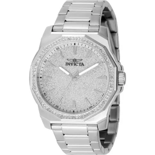 Invicta Men`s 49125 Speedway Quartz 3 Hand Silver Dial Watch