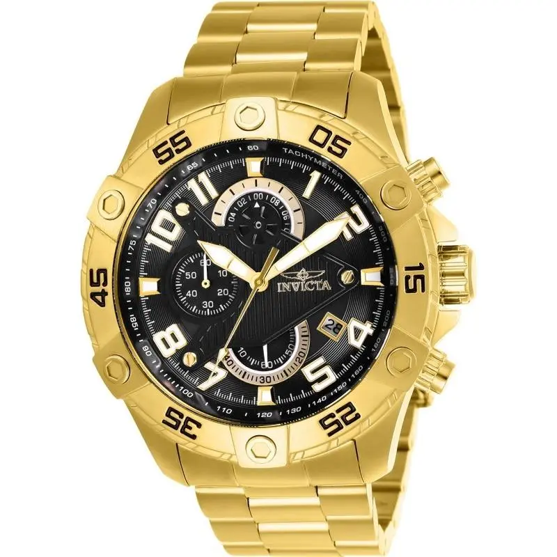 Invicta Men`s 26097 S1 Rally Quartz Multifunction Black Dial Watch