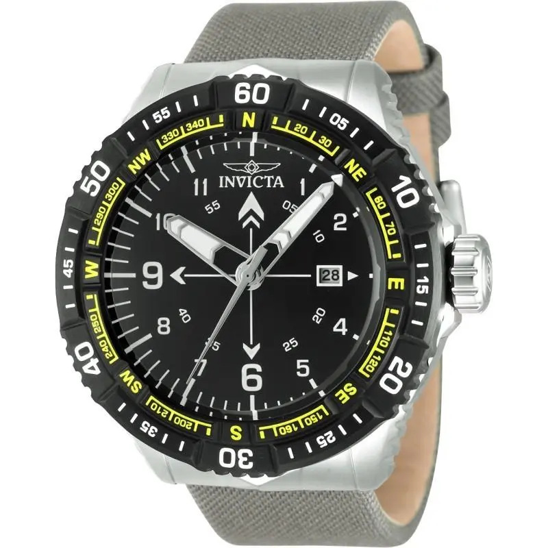 Invicta Men`s 49508 Coalition Forces Quartz PC32 Black Dial Watch