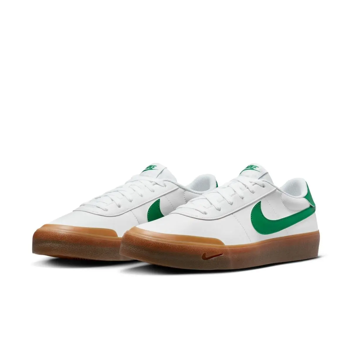 Nike Men`s Court Shot Shoes White/malachite-gum Med Brown 10.5