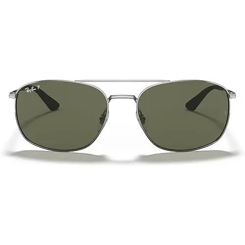 Ray-ban RB3654 004/9A 60 145 Unisex Sunglasses Gunmetal Green