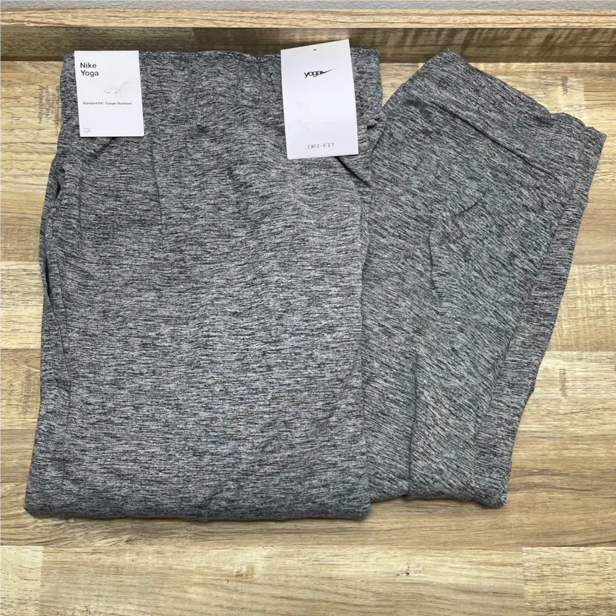 Nike Yoga Mens Hyperdry Heather Gray Training Jogger Pants 4XL AT5696-032