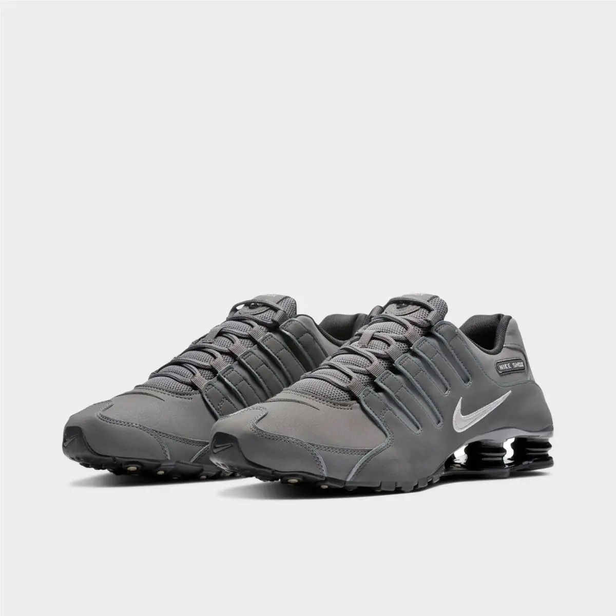 Nike Shox NZ Running Shoes Dark Grey / Metallic Iron Ore Sz 8.5 378341 059