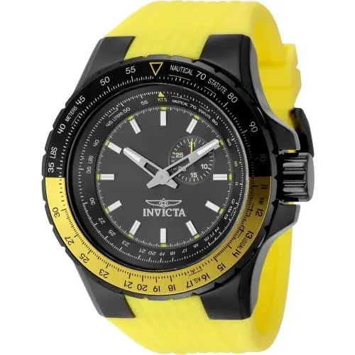 Invicta Men`s 49723 Aviator Quartz VD72 Gunmetal Dial Watch