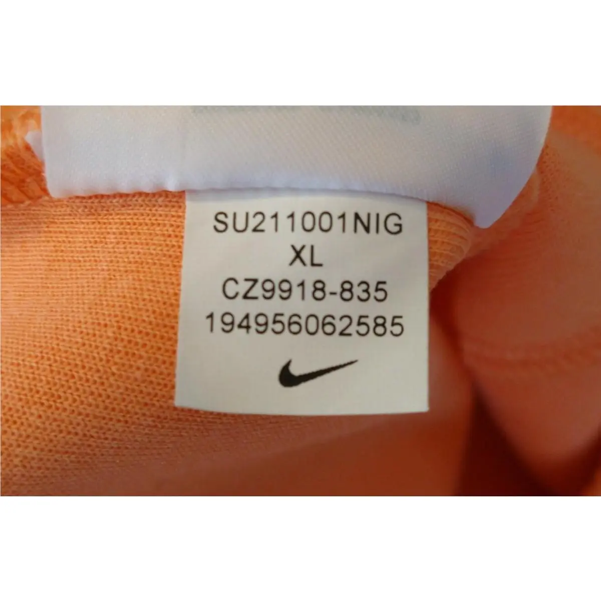 Nike clothing - CZ9918 835 - Orange Frost (UPC: 194956062585) 10