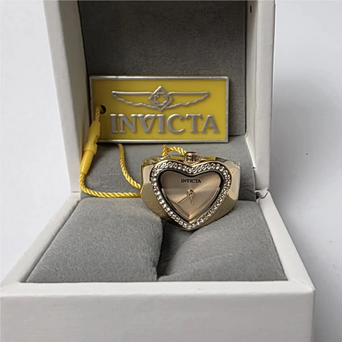 Invicta Mini Angel Women`s Ring Watch - 18.5mm Gold 49574 0568