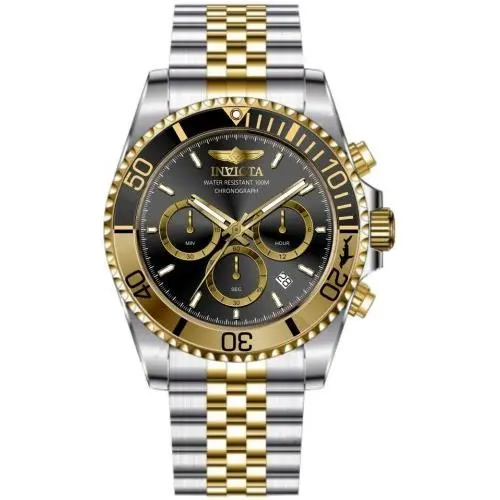 Invicta Men`s 49837 Pro Diver Quartz Chronograph Black Dial Watch