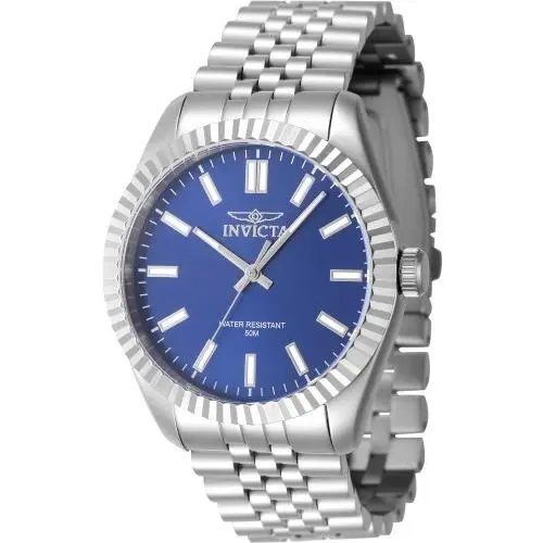 Invicta Men`s 47481 Specialty Quartz 3 Hand Blue Dial Watch