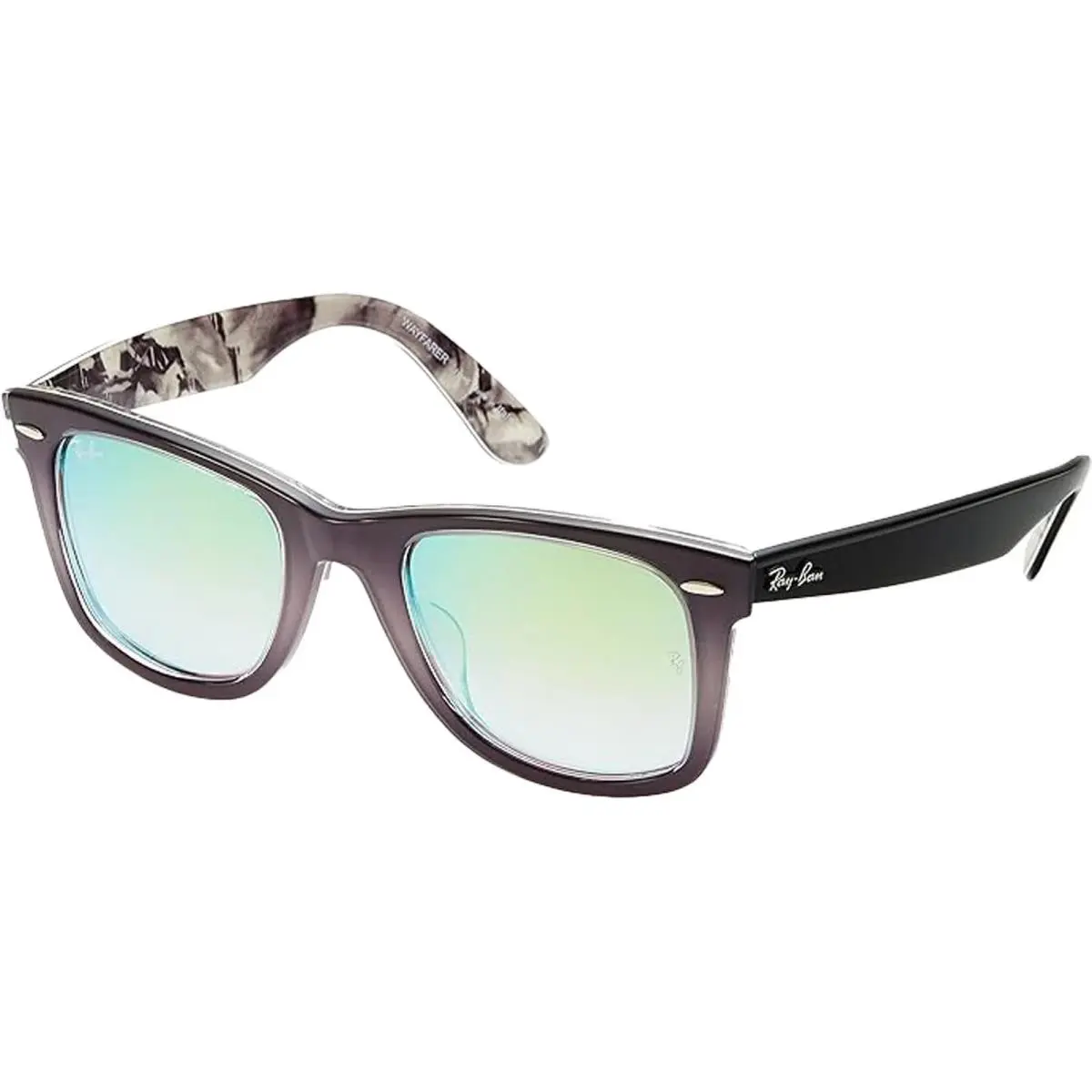 Ray-ban Original Wayfarer Floral Adult Wayfarer Floral Polished Green/green 52mm Sunglasses