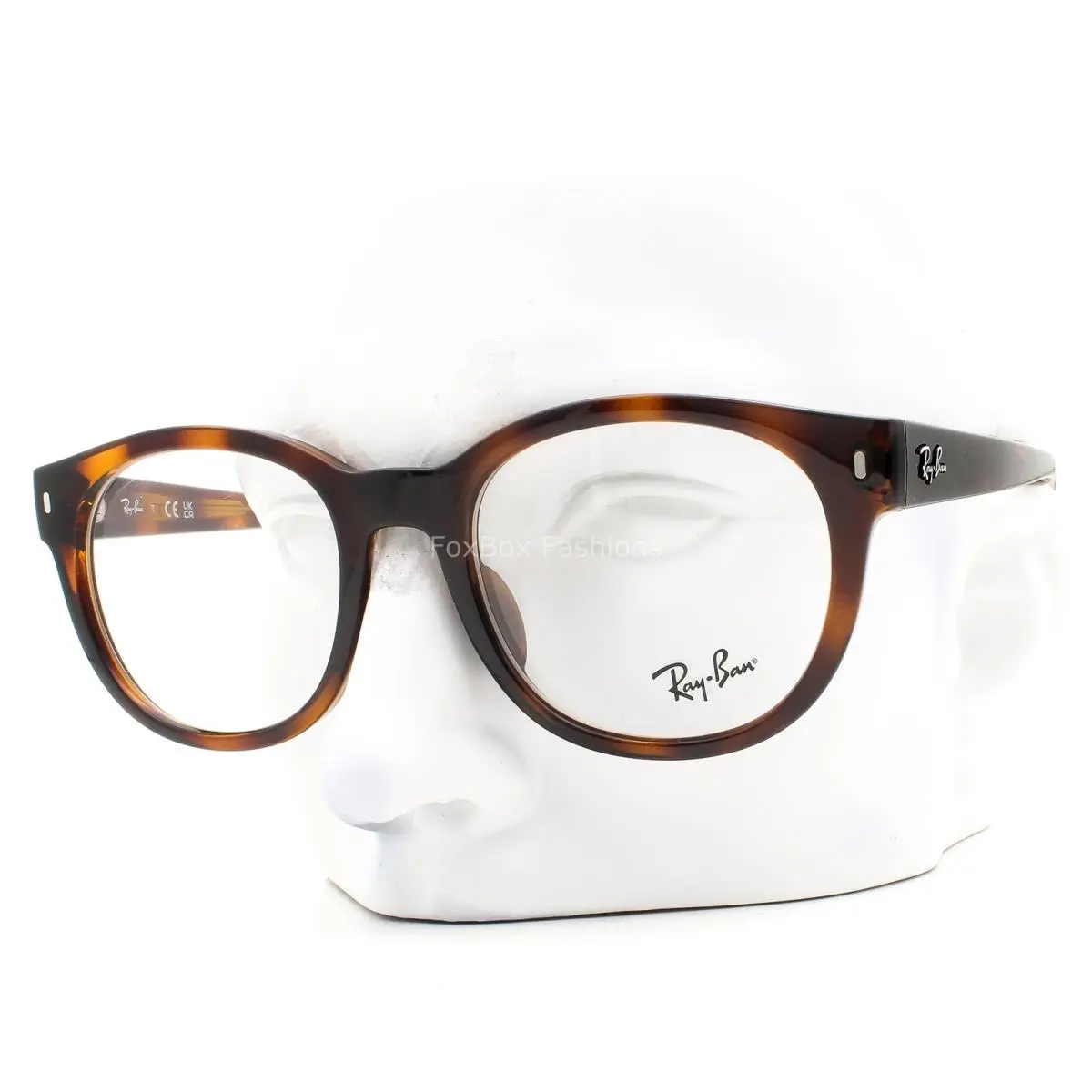 Ray-ban Eyeglasses RB 7227F 2012 Glasses Polished Brown Havana 53mm with Case