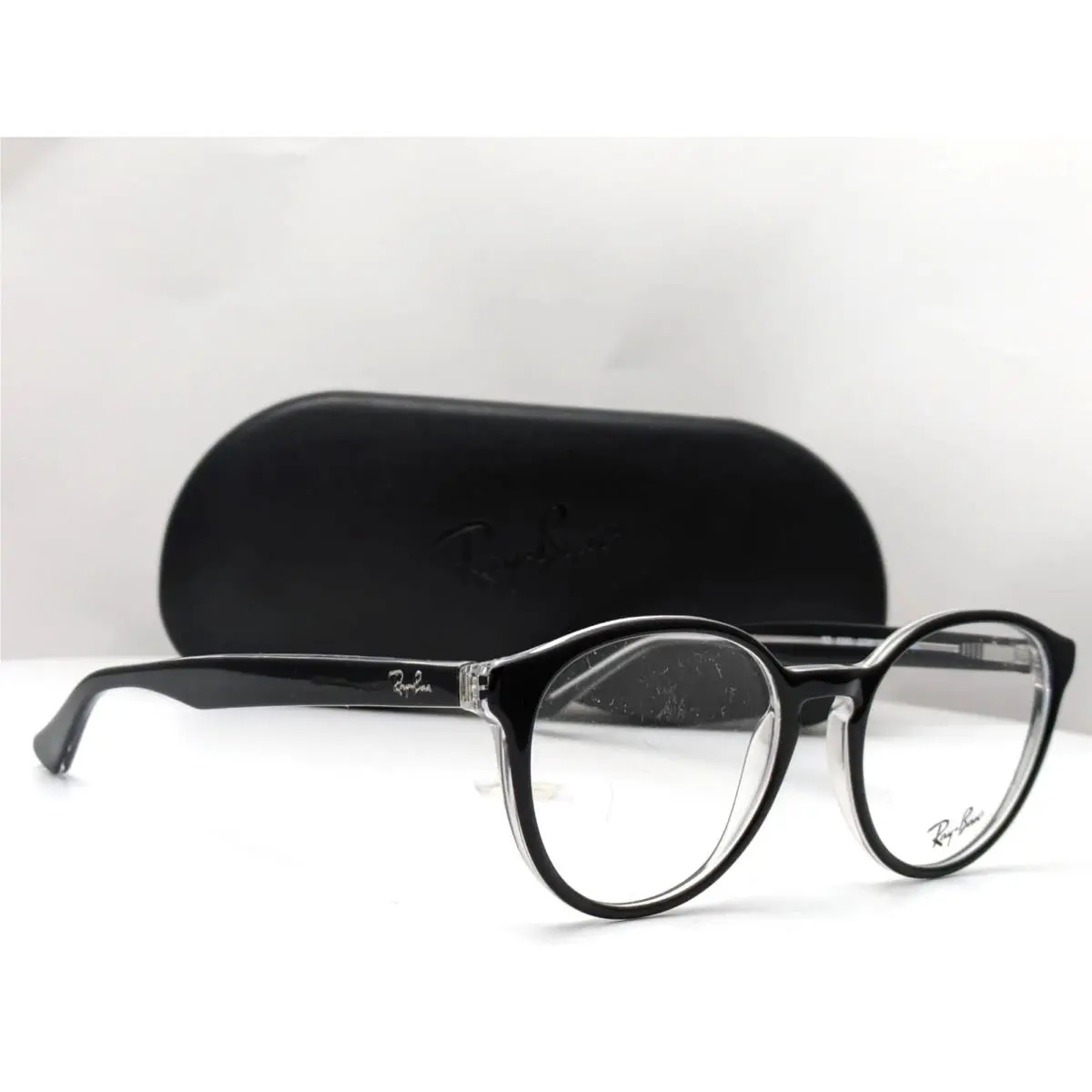 Ray-ban RB5380 2034 Black/transparent Unisex Eyeglasses Frames 52-19-145