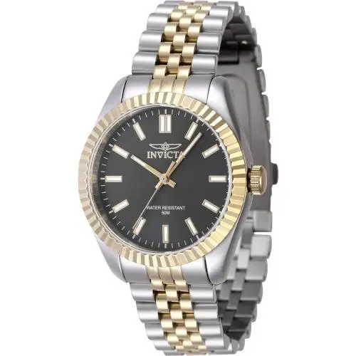 Invicta Women`s 47499 Specialty Quartz 3 Hand Black Dial Watch