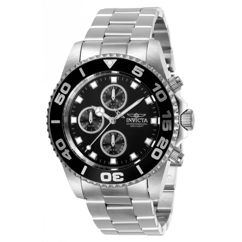 Invicta Men`s 28689 Pro Diver Quartz Multifunction Black Dial Watch
