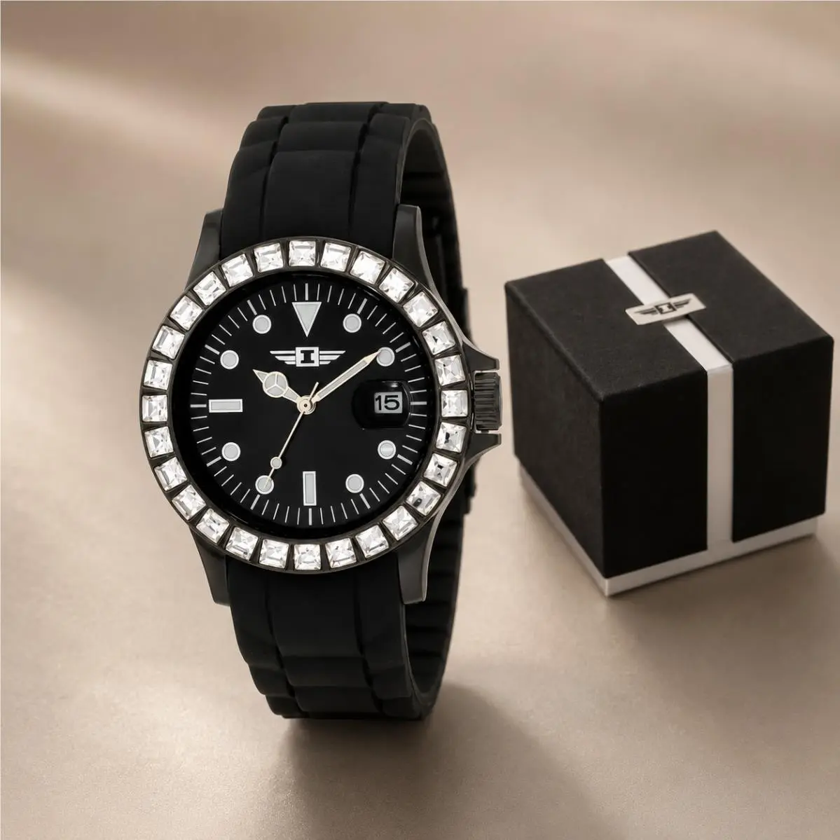 I by Invicta Women`s IBI-10067-007 Black Polyurethane Watch