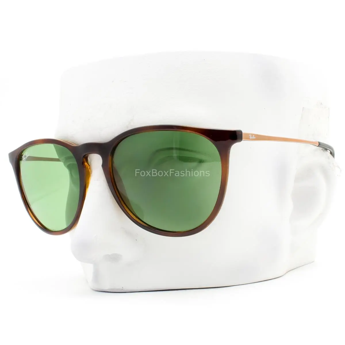 Ray-ban Erika Sunglasses Shiny Brown Havana on Rose Gold RB 4171 6393/2 W/case