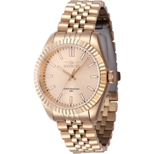 Invicta Women`s 47509 Specialty Quartz 3 Hand Rose Gold Dial Watch