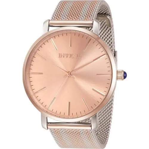 Invicta Women`s 33937 Angel Quartz 3 Hand Rose Gold Dial Watch