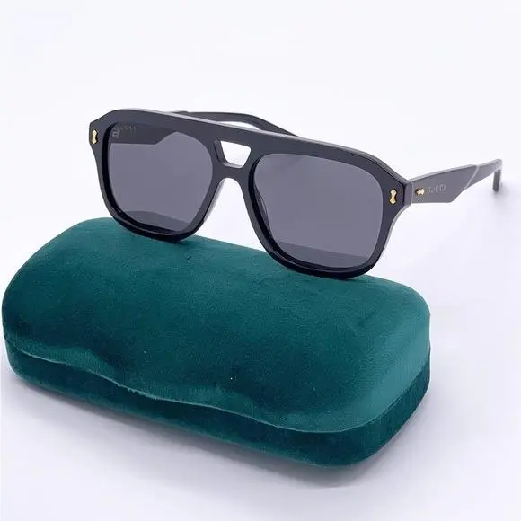 GG1263S 001 Unisex Collection Aviator Sunglasses  by Gucci