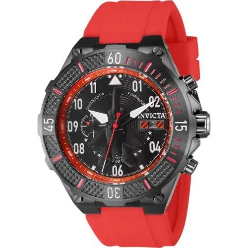 Invicta Men`s 39897 Aviator Quartz Multifunction Black Dial Watch