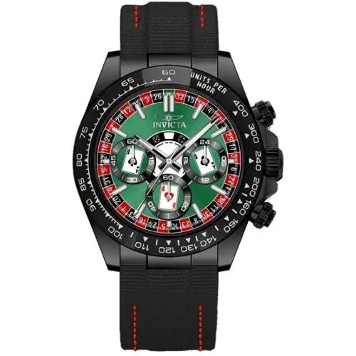 Invicta Men`s 50517 Speedway Quartz VD54 Green Red Black Dial Watch