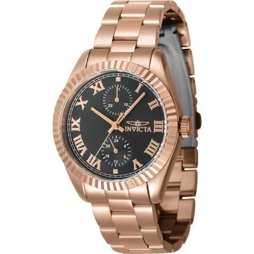 Invicta Women`s 47446 Specialty Quartz Multifunction Black Dial Watch