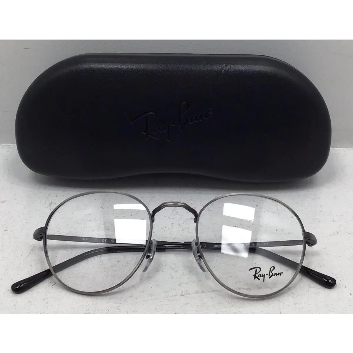 Ray Ban Unisex RX3582V Round Glasses with Demo Lenses Size 49