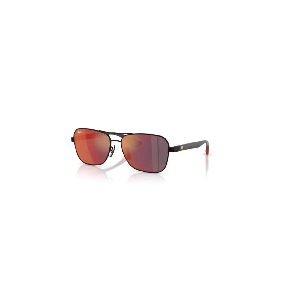 Ray Ban Ferrari Sunglasses RB8336M F1186P Matte Black/red Mirror 58MM