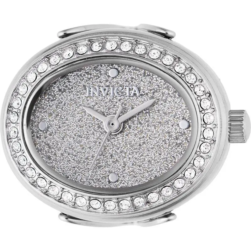 Invicta Women`s 49594 Mini Quartz Silver Dial Ring Watch