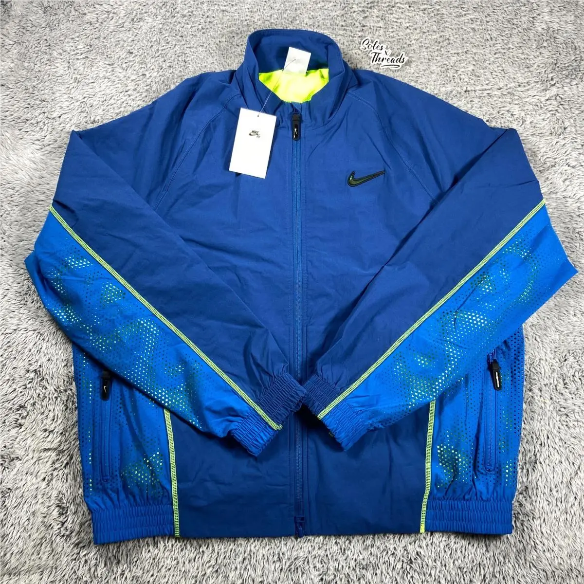 Nike SB Ishod Track Jacket Size Medium Men Court Blue IF0438-476