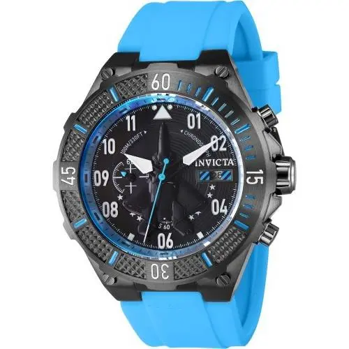 Invicta Men`s 39898 Aviator Quartz Multifunction Black Dial Watch