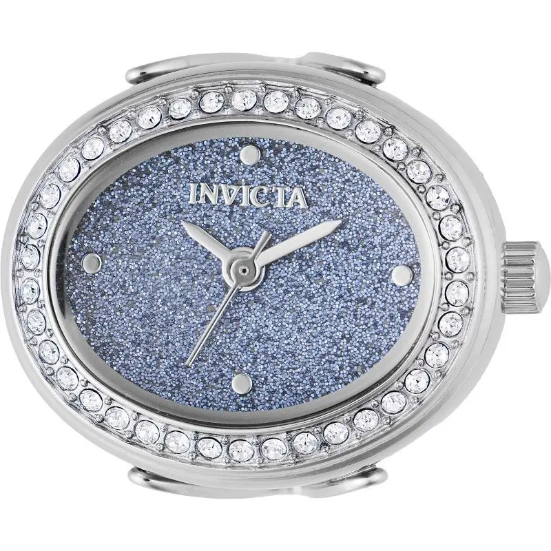Women`s 49596 Mini Quartz Blue Dial Ring Watch by Invicta