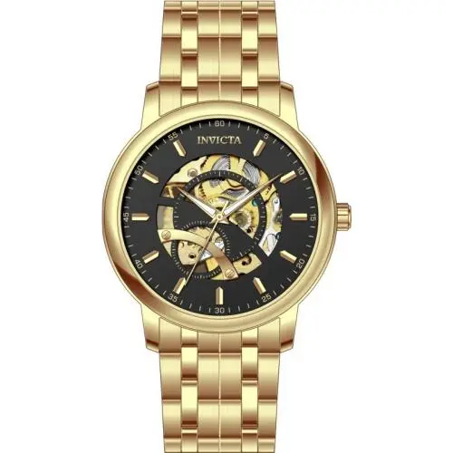 Invicta Men`s 69121 Objet D Art Automatic LG0801B Black Dial Watch