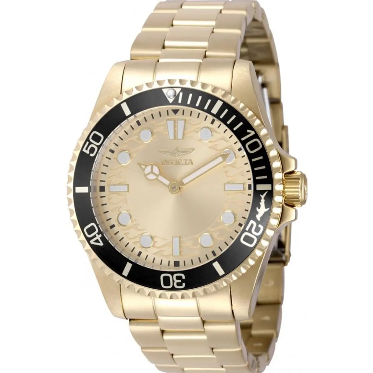 Invicta Men`s 49700 Pro Diver Quartz PC20S Gold Dial Watch